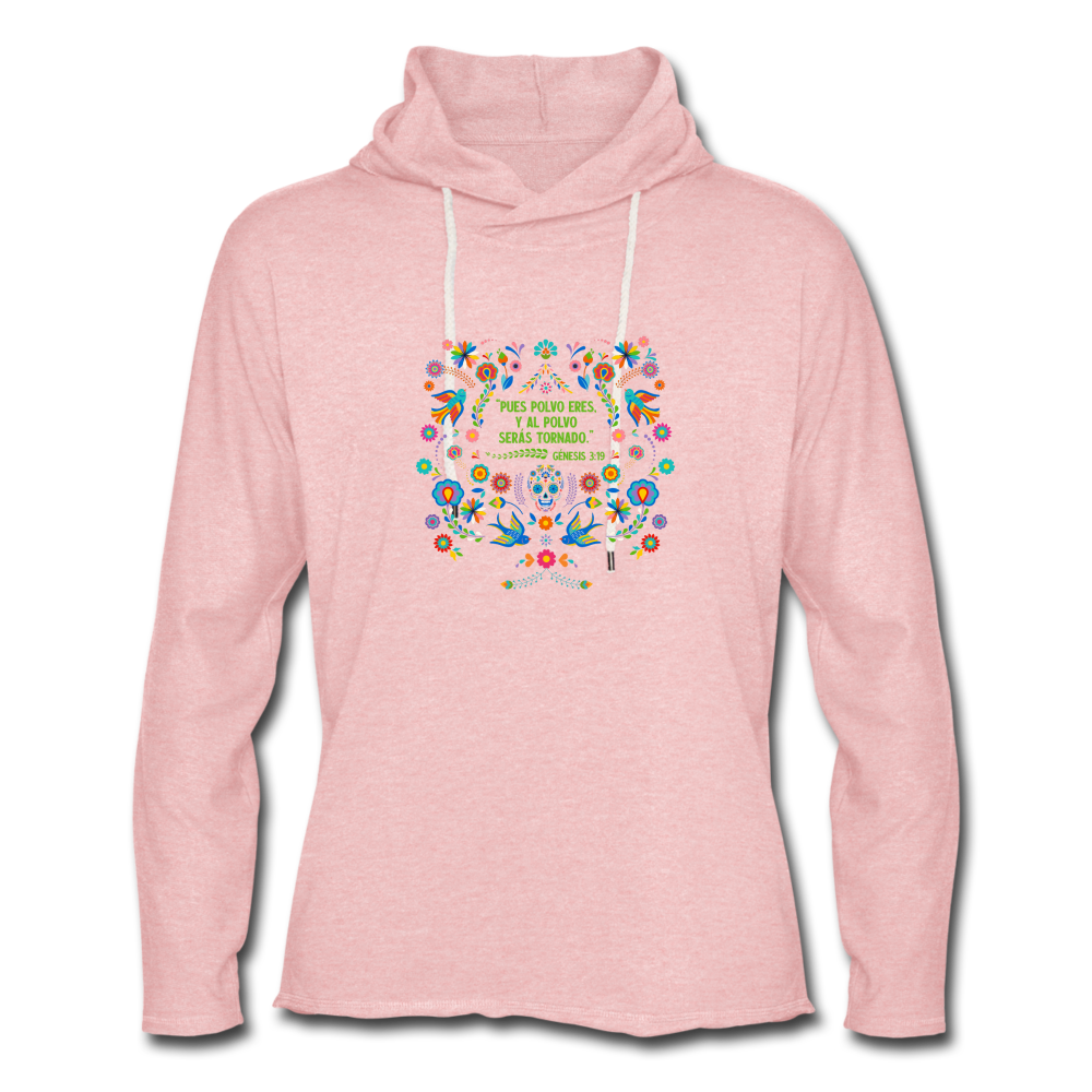 Al Polvo Serás Tornado - Unisex Lightweight Terry Hoodie - cream heather pink