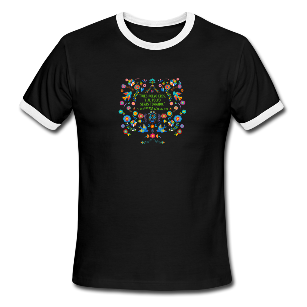 Al Polvo Serás Tornado - Men's Ringer T-Shirt - black/white