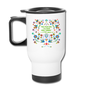 Al Polvo Serás Tornado - Travel Mug - white