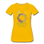 Celebrate & Remember - Women’s Premium T-Shirt - sun yellow