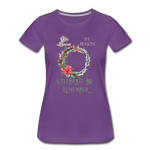 Celebrate & Remember - Women’s Premium T-Shirt - purple