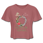 Celebrate & Remember - Women's Cropped T-Shirt - mauve