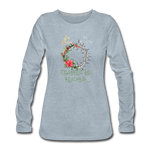 Celebrate & Remember - Women's Premium Long Sleeve T-Shirt - heather ice blue