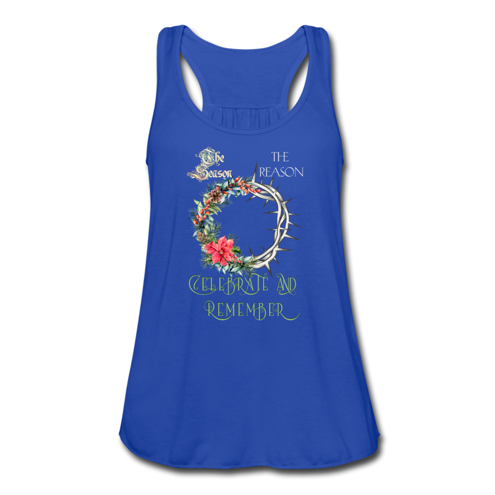 Celebrate & Remember - Women's Flowy Tank Top - royal blue