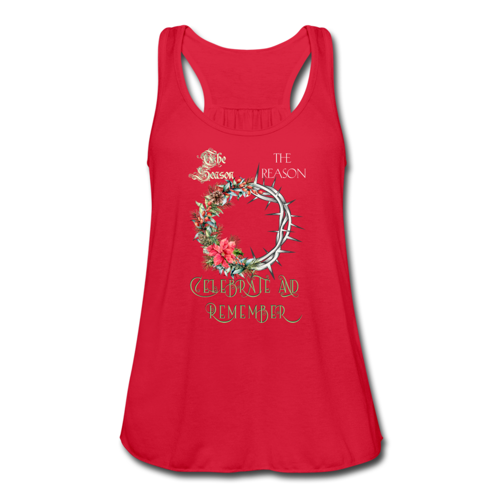 Celebrate & Remember - Women's Flowy Tank Top - red