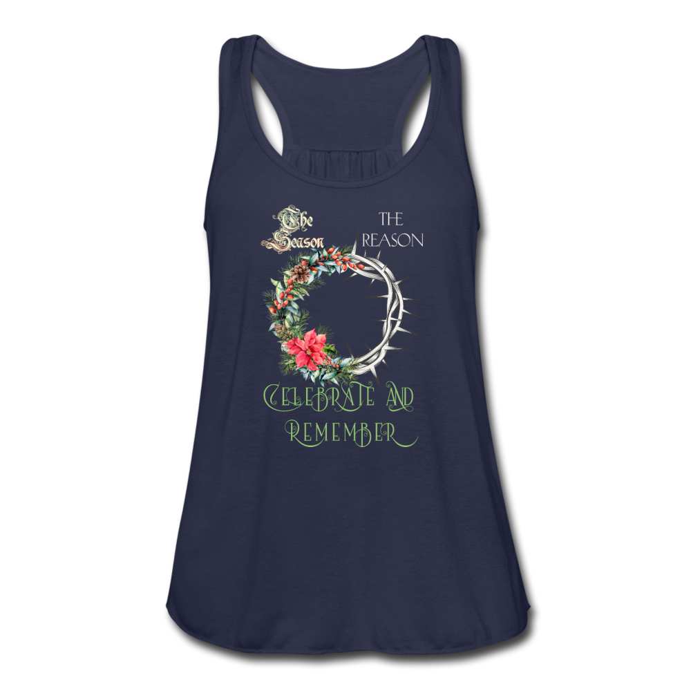 Celebrate & Remember - Women's Flowy Tank Top - navy
