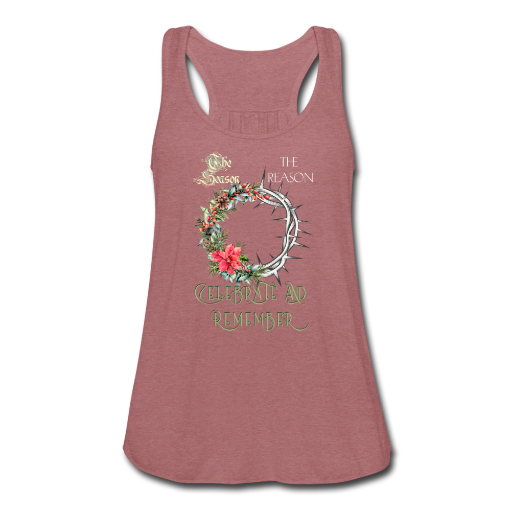 Celebrate & Remember - Women's Flowy Tank Top - mauve
