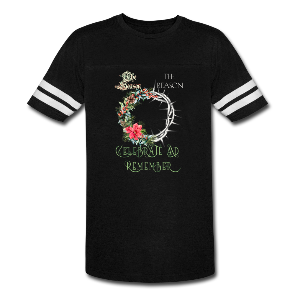 Celebrate & Remember - Vintage Sport T-Shirt - black/white