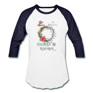 Celebrate & Remember - Baseball T-Shirt - white/navy