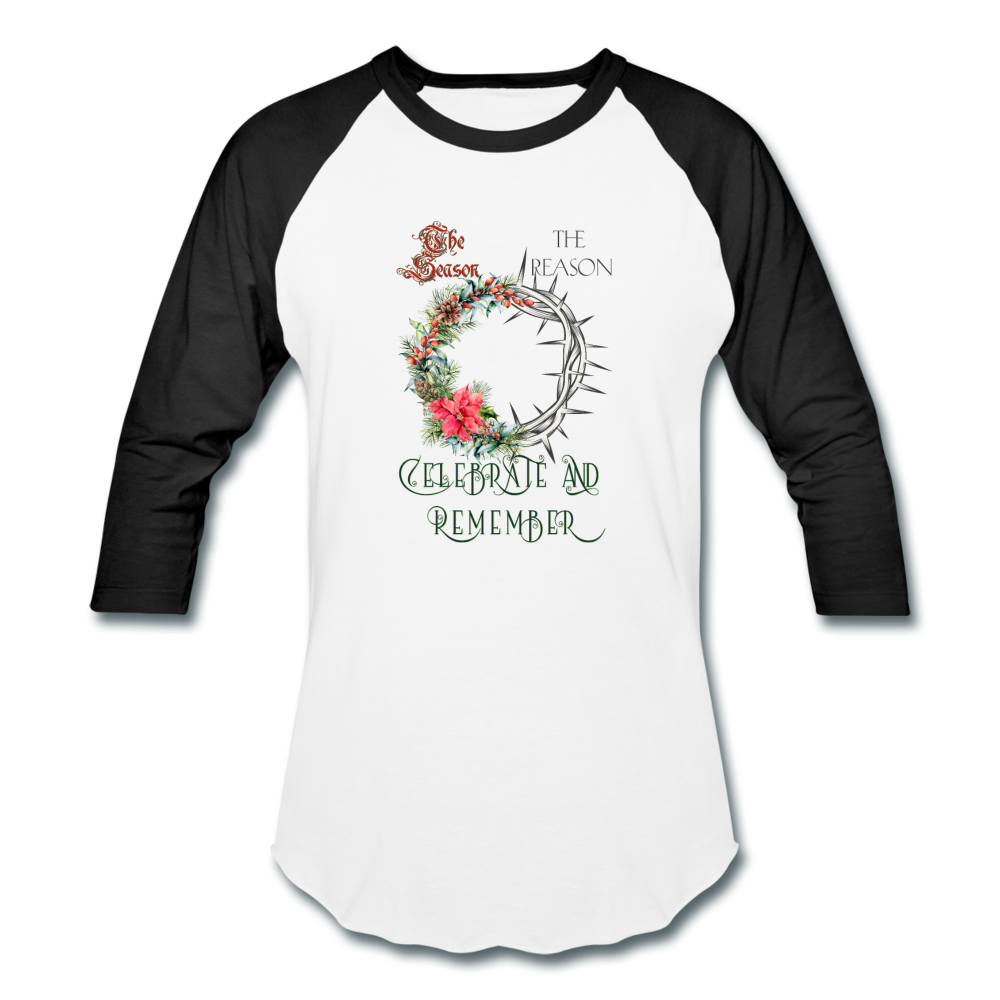 Celebrate & Remember - Baseball T-Shirt - white/black