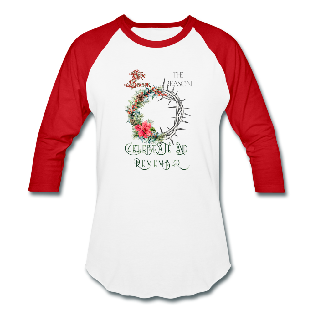 Celebrate & Remember - Baseball T-Shirt - white/red