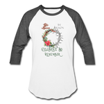 Celebrate & Remember - Baseball T-Shirt - white/charcoal