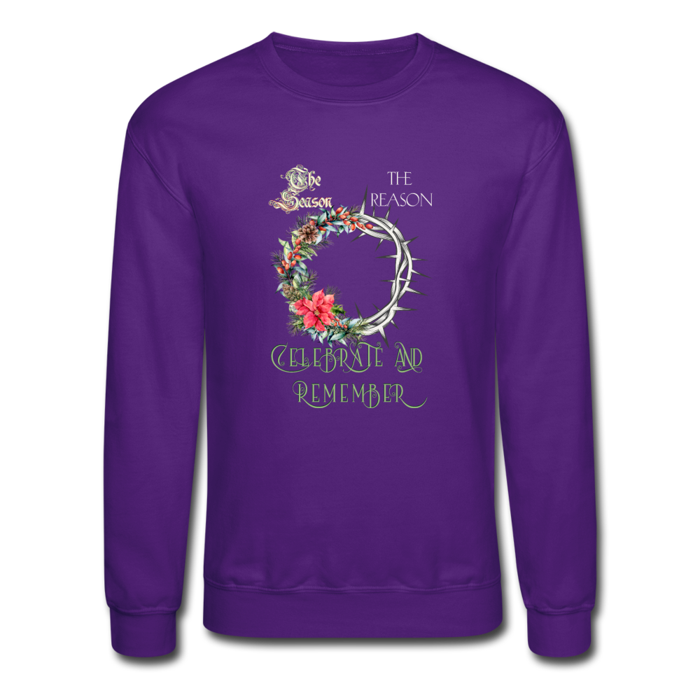 Celebrate & Remember - Crewneck Sweatshirt - purple
