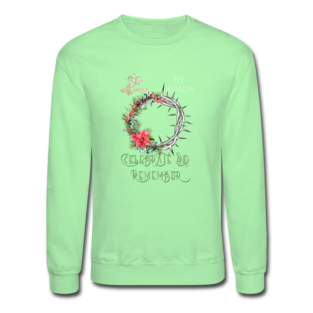 Celebrate & Remember - Crewneck Sweatshirt - lime