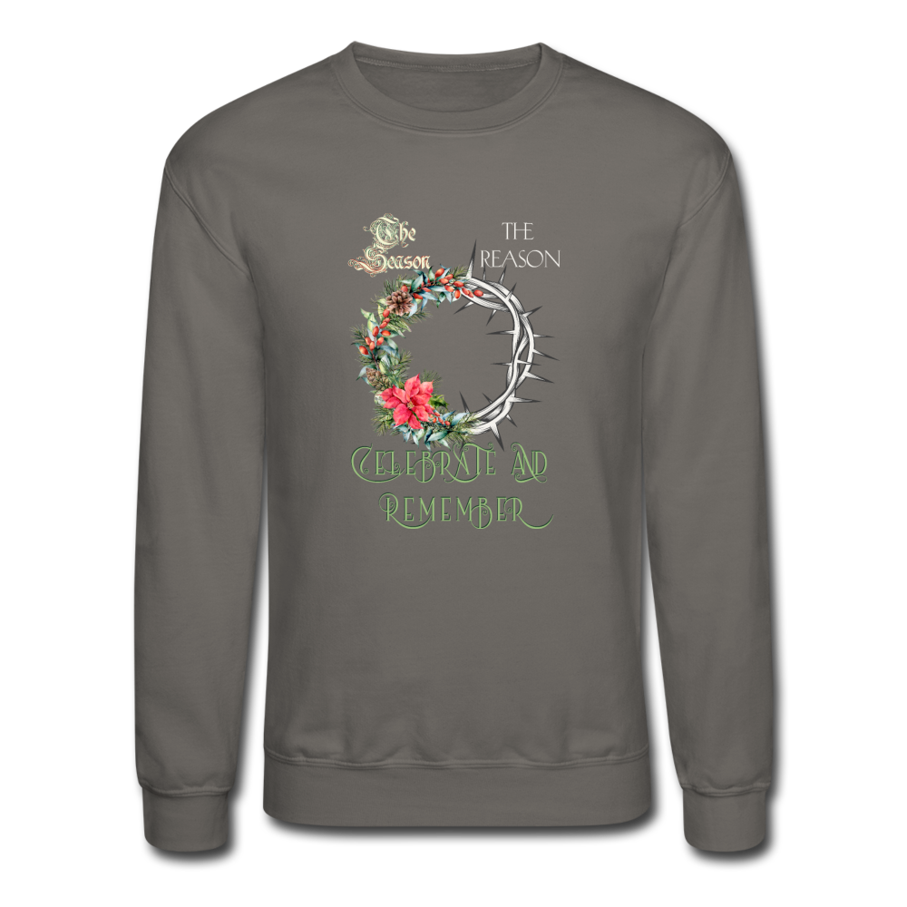 Celebrate & Remember - Crewneck Sweatshirt - asphalt gray