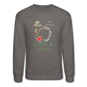 Celebrate & Remember - Crewneck Sweatshirt - asphalt gray