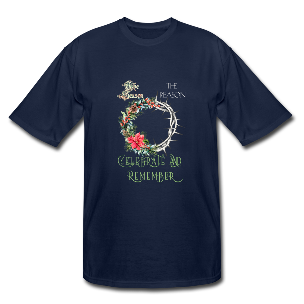 Celebrate & Remember - Men's Tall T-Shirt - navy