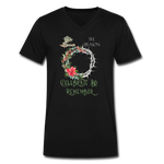 Celebrate & Remember - Men's V-Neck T-Shirt - black