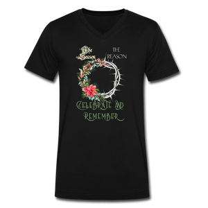 Celebrate & Remember - Men's V-Neck T-Shirt - black