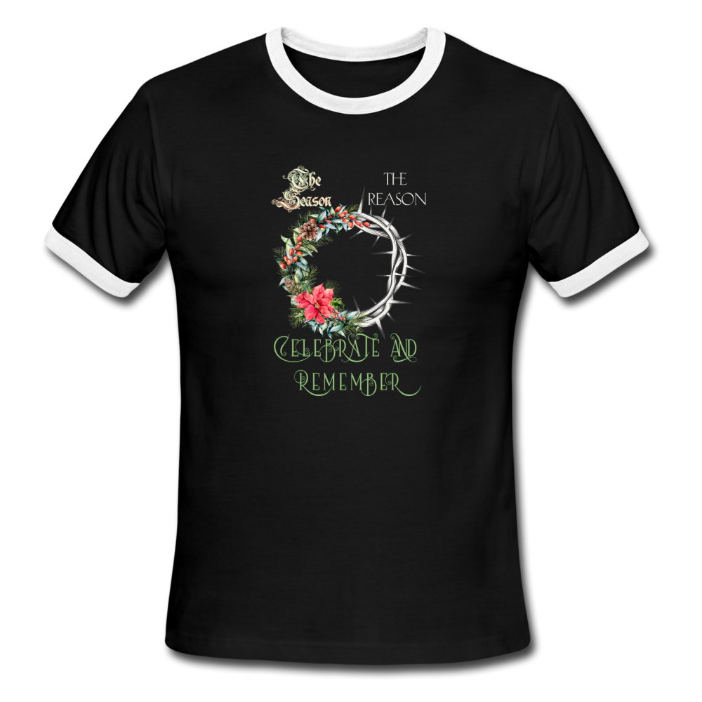 Celebrate & Remember - Men's Ringer T-Shirt - black/white