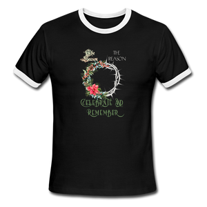 Celebrate & Remember - Men's Ringer T-Shirt - black/white