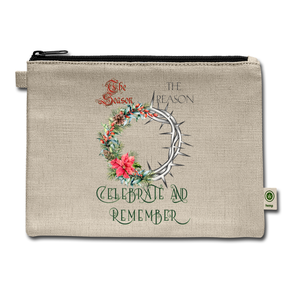 Celebrate & Remember - Carry All Pouch - natural