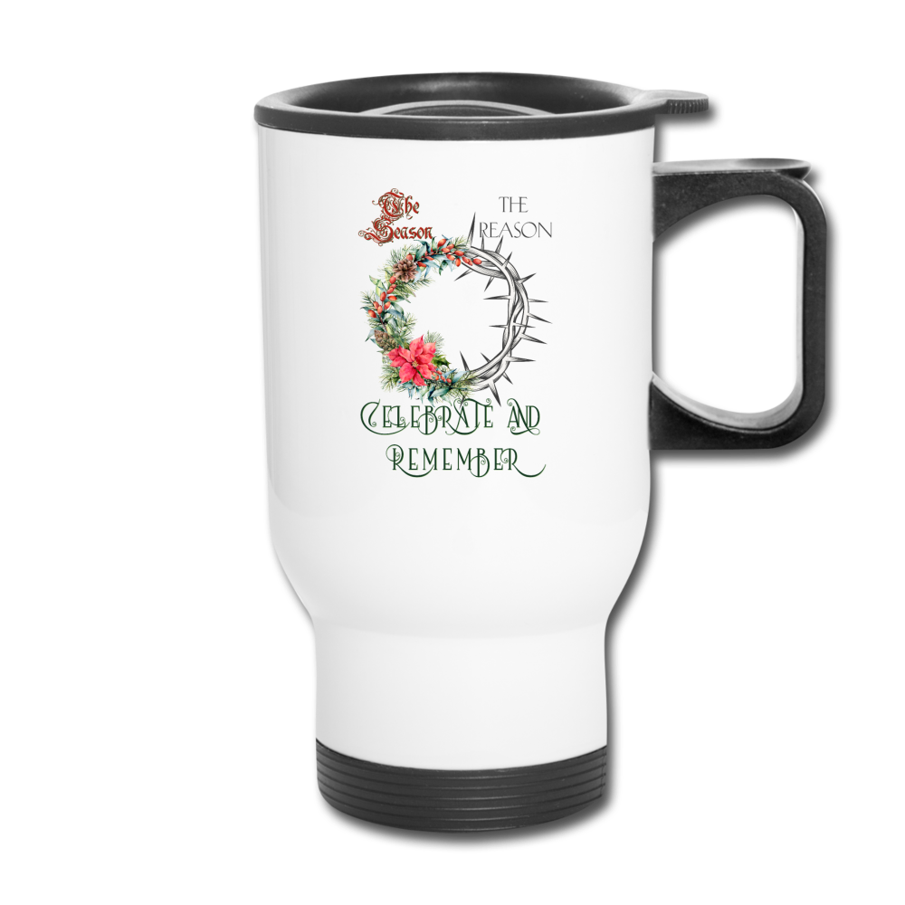 Celebrate & Remember - Travel Mug - white