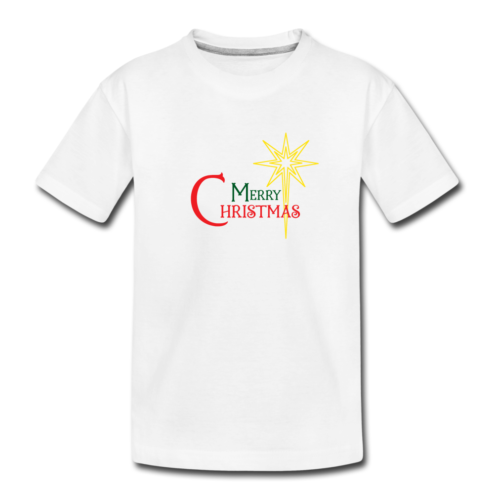 Merry Christmas - Kid’s Premium Organic T-Shirt - white