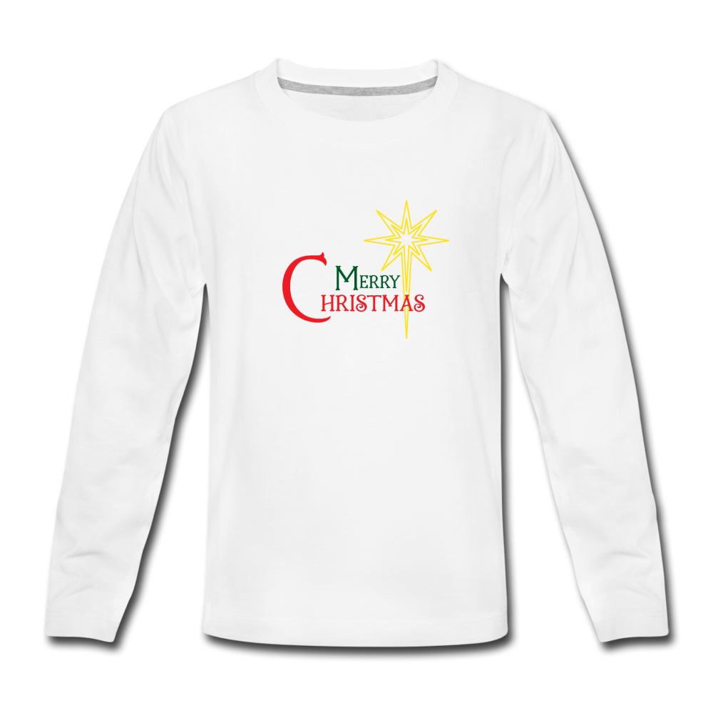 Merry Christmas - Kids' Premium Long Sleeve T-Shirt - white