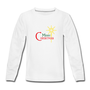 Merry Christmas - Kids' Premium Long Sleeve T-Shirt - white