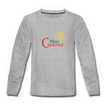 Merry Christmas - Kids' Premium Long Sleeve T-Shirt - heather gray