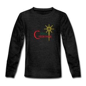 Merry Christmas - Kids' Premium Long Sleeve T-Shirt - charcoal grey