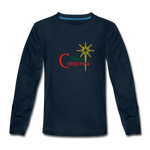 Merry Christmas - Kids' Premium Long Sleeve T-Shirt - deep navy