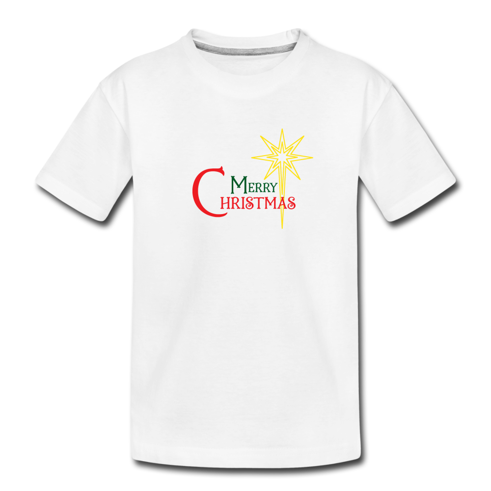 Merry Christmas - Toddler Premium T-Shirt - white