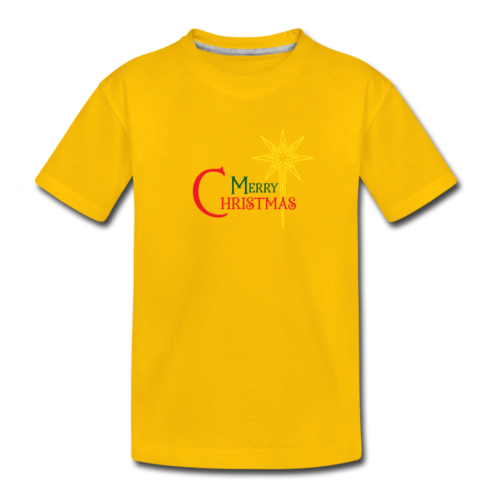 Merry Christmas - Toddler Premium T-Shirt - sun yellow