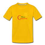 Merry Christmas - Toddler Premium T-Shirt - sun yellow