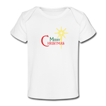 Merry Christmas - Organic Baby T-Shirt - white