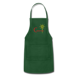Merry Christmas - Adjustable Apron - forest green