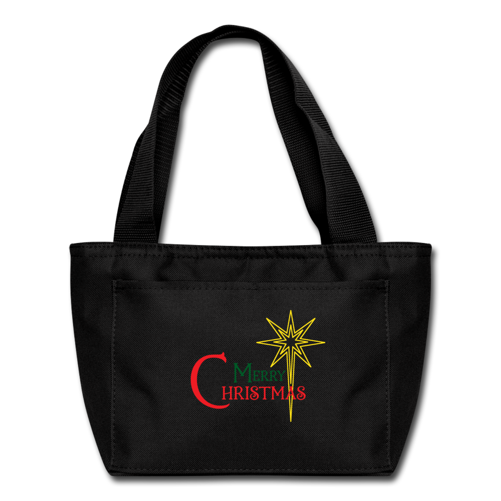 Merry Christmas - Lunch Bag - black