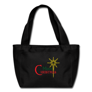 Merry Christmas - Lunch Bag - black