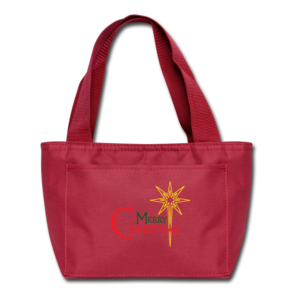Merry Christmas - Lunch Bag - red