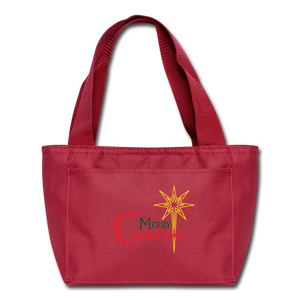 Merry Christmas - Lunch Bag - red