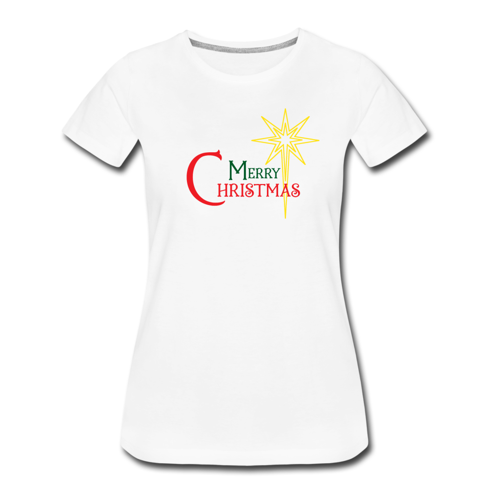 Merry Christmas - Women’s Premium T-Shirt - white
