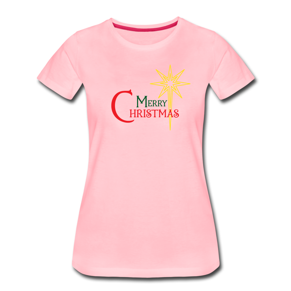 Merry Christmas - Women’s Premium T-Shirt - pink