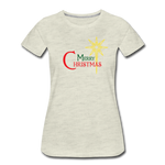 Merry Christmas - Women’s Premium T-Shirt - heather oatmeal
