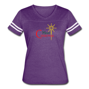 Merry Christmas - Women’s Vintage Sport T-Shirt - vintage purple/white