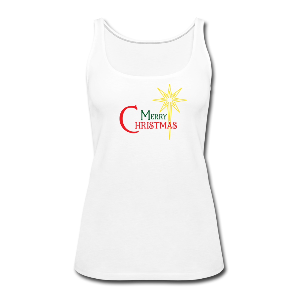 Merry Christmas - Women’s Premium Tank Top - white