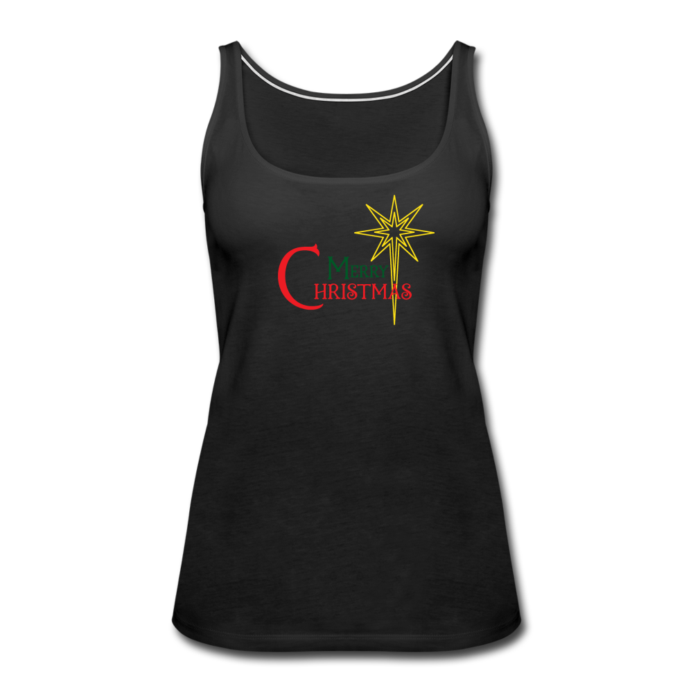 Merry Christmas - Women’s Premium Tank Top - black