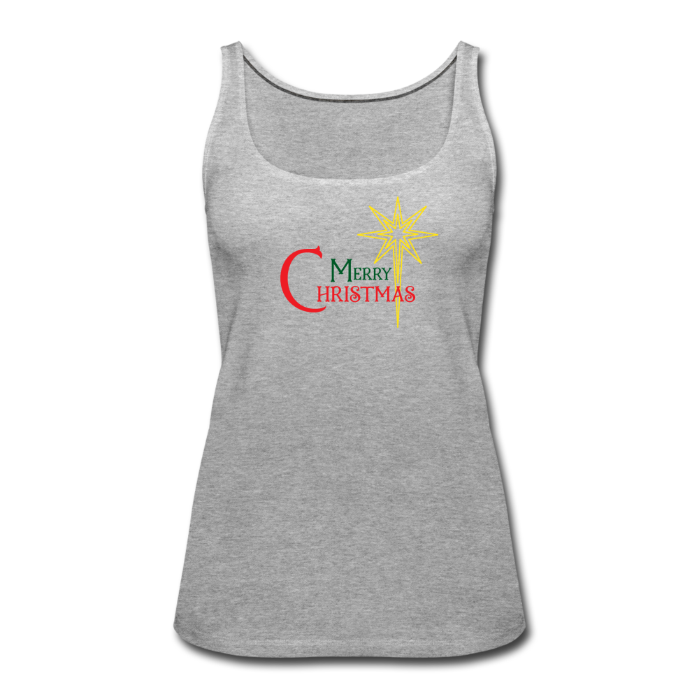 Merry Christmas - Women’s Premium Tank Top - heather gray