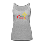 Merry Christmas - Women’s Premium Tank Top - heather gray